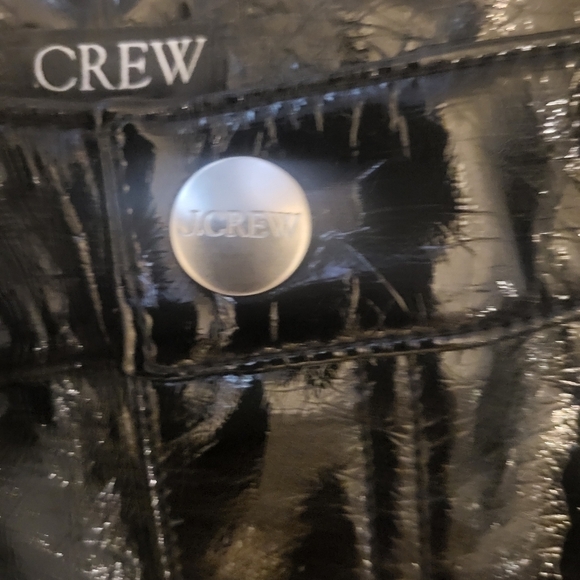 J Crew Black Classic Straight Faux Leather Pants Size 30 New!! - Picture 6 of 13